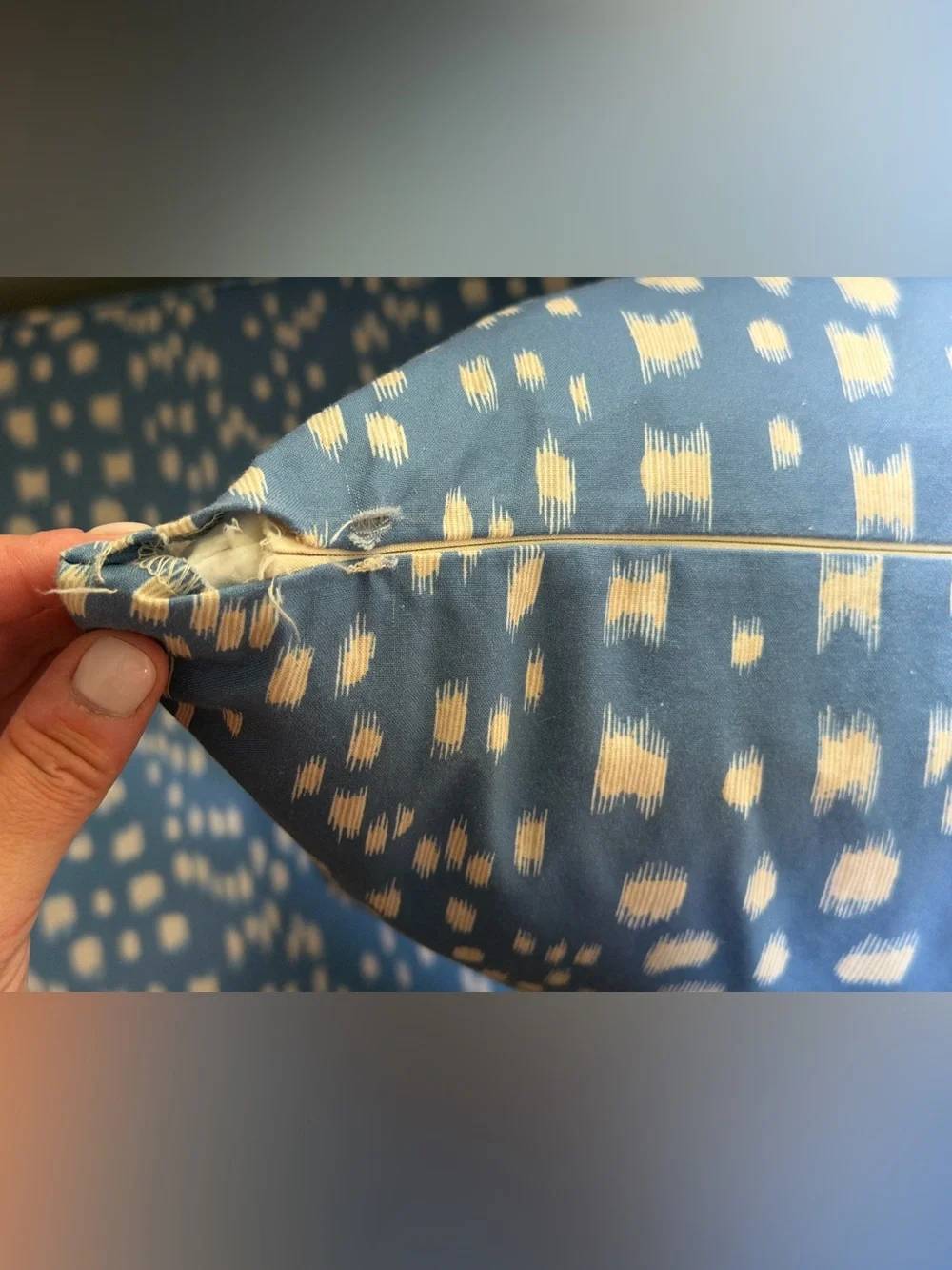 Two Brunschwig & Fils 26x26 Pillows in Blue